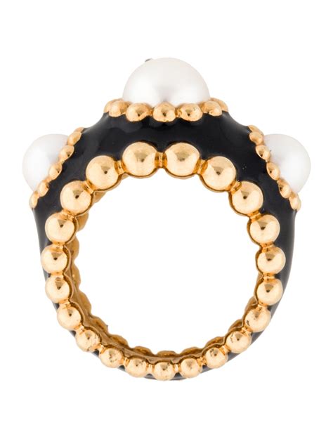 chanel enamel ring.